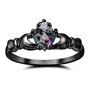 Steling silver 925 claddagh promise ring